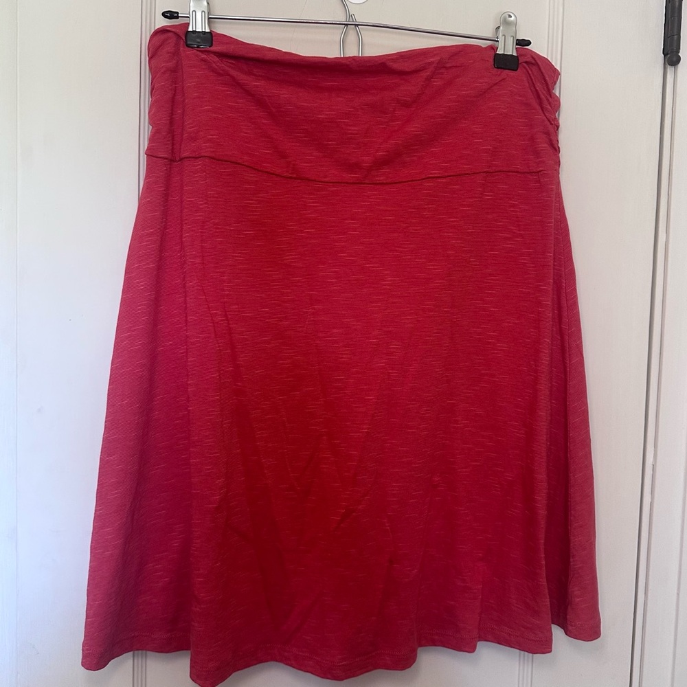 Toad&Co Red A-Line Skirt